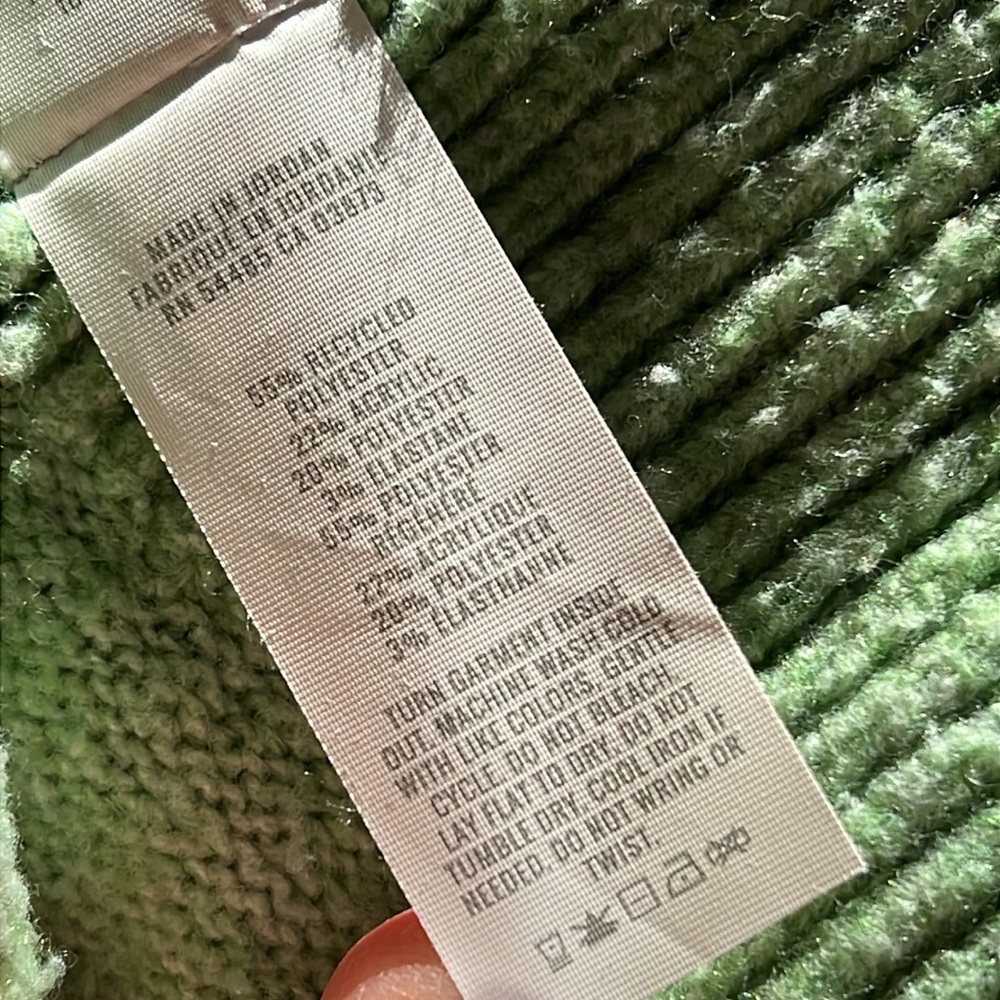 Aerie Green V-Neck Long Sleeve Sweater Pullover Oversized - Picture 7 of 7